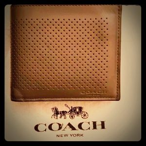 Authentic COACH Mens Leather Wallet